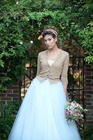 Aisle Style Keep Cozy With Bridal Cardigans Wedpics Blog Wedding Dress Cardigan Plus Wedding Dresses Colored Wedding Dresses
