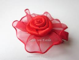 Modelo De Gancho En Color Rojo Ganchillo Cintas Manualidades Con Cintas