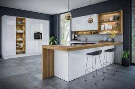 The sleek surface of these cabinets makes them easy to clean and effortless to pair with any design. Jayline Handleless White High Gloss Kitchen Doors Drawer Fronts Just Click Kitchens
