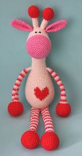 Hearty Giraffe Amigurumi Pattern Amigurumi Today Crochet Giraffe Pattern Giraffe Crochet Valentines Crochet