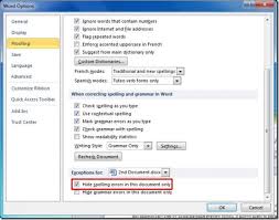 Hide All Spelling Errors In Word 2010