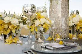 Pin By Ora Mika On Wedding Slate And Marigold Grey Wedding Decor Yellow Wedding Decorations Yellow Grey Weddings