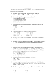 Bilangan kuantum adalah suatu nilai yang menjelaskan kuantitas kekal dalam sistem dinamis. Https Eprints Uny Ac Id 52361 12 Latihan 20soal Pdf
