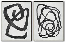 Extra Large Acrylic Painting On Canvas Set Of 2 Minimal Painting On Canvas Wall Art Ideas One of the most desirable qualities of the medium is its ability to be used on a to mimic pollock's texture with acrylics, use a wet brush, dip the bristles in paint, and direct your tool in the direction of the canvas. extra large acrylic painting on canvas