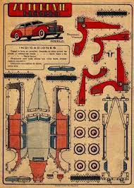 Automovil Moderno Vintage Papermodelers Com Paper Models Paper Model Car Paper Dolls
