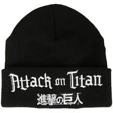 Attack On Titan Logo Watchman Beanie Hot Topic Titan Logo Attack On Titan Logo Black Beanie