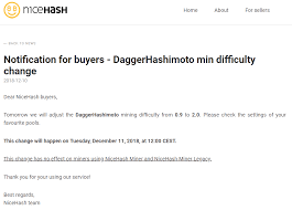 A service of mining a certain coin). December Work Progress Report Monero And Zcoin Mining Pools Equihash 144 5 Updates New Nicehash Requirements Crypto Mining Blog