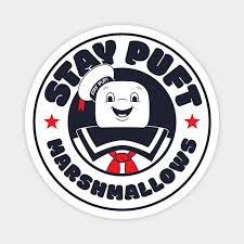 Well that's something you don't see every day www.staypuftmarshmallows.com. Stay Puft Marshmallows Logo Ghostbusters Ghostbusters Magnet Teepublic Au