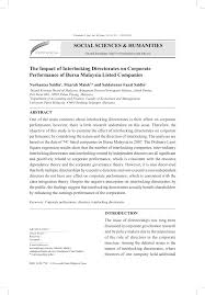 Program pembangunan usahawan dewan perniagaan melayu malaysia selangor (ppud). Pdf The Impact Of Interlocking Directorates On Corporate Performance Of Bursa Malaysia Listed Companies