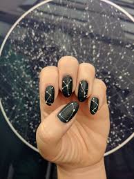 Pretty Polished How To Master Astrology Inspired Nail Art Constellation Nail Art Manicure Halloween Nail Art