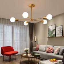 Ceiling lights & chandeliers └ lighting └ home, furniture & diy all categories antiques art baby books, comics & magazines business, office & industrial cameras & photography cars, motorcycles. Mid Century Modern Branching 6 Light Semi Flush Mount Dimmable In Brass Bedroom Dinning Room Ceiling Lights Small Sitting Room Bedroom Lighting Room Lights