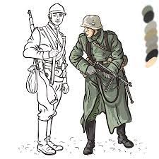 Entry #14 By Laramesanza For Draw Soldiers Ww2 For A Board Game Counter |  Freelancer