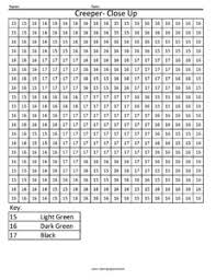 Maybe you would like to learn more about one of these? Minecraft Creeper 2 Color By Number Coloring Squared