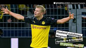 The borussia dortmund star was seemingly set to stay in germany after chelsea opted to sign romelu lukaku instead of continuing their pursuit of the norwegian. Internationale Pressestimmen Zur Haaland Gala Beim Bvb Sieg Gegen Psg Der Beste Der Welt Sportbuzzer De