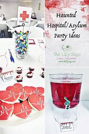 Haunted Hospital Birthday The Lily Sage Medical Themed Parties Nurse Party Decorations Halloween Party Themes
