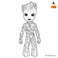 How To Draw Groot Teenager The Guardians Of The Galaxy 2 characters, the superhero film based on the marvel comics, this application helps you learn to draw your favourite guardians of the galaxy character. how to draw groot teenager the