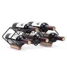 Kingrack Tabletop Wine Rack 5 Bottle Wine Holder Storage Stand With Stylish Design Perfect For Home Decor Bar Wine Cellar Basement Cabinet Pantry Set Of In 2020 Table Top Wine Rack