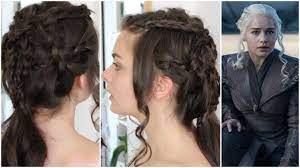 Daenerys Targaryen Game Of Thrones Season 7 Hair Tutorial Fire Hair Targaryen Hair Hair Tutorial