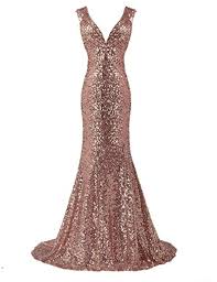 Belle House Rose Gold Sequin Backless Wedding Guest Dress Sparkle Prom Gown Broug Gold Mermaid Prom Dresses Bridesmaid Dresses Plus Size Mermaid Prom Dresses