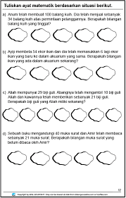 Pembangunan bahan bantu mengajar menerusi bahan bantu mengajar menerusi animasi berkomputer bagi tajuk. Latihan Matematik Tahun 1 Unit Operasi Asas Muka Surat 17 18