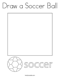 See the whole set of printables here: Draw A Soccer Ball Coloring Page Twisty Noodle