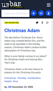 Happy Christmas Adam Christmas Adam Definition Urbandictionary Christmas Adam Happy Christmas Urban Dictionary
