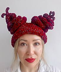 Crochet Purple Hat for Adults