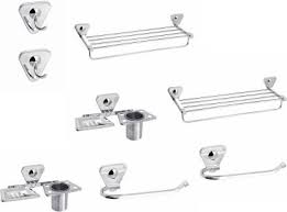 In stock & free shipping. Fortune 8 Piece Chrome Finish Stainless Steel Bathroom Accessories Set Towel Rack Towel Ring Robe Hook Soap Dish With Tumbler Silver Towel Holder Price In India Buy Fortune 8 Piece Chrome Finish Stainless Steel Bathroom Accessories Set Towel
