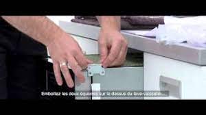 Plan de travail lave vaisselle. Aeg Lave Vaisselle Integrable Installation Sous Le Plan De Travail Youtube