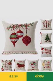 Cushions Home Furniture Diy Ebay Manualidades Navidenas Almohada De Navidad Cojines De Navidad