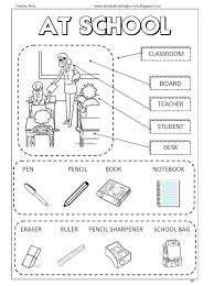 Resultado De Imagem Para Atividades Para Colorir School Objects Aulas De Ingles Para Criancas Atividades De Ingles Atividades Em Ingles Para Criancas