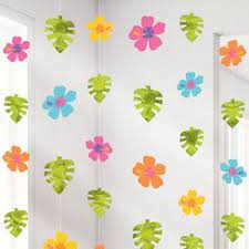 Sei un amante del fai da te? Summer Hanging Decorations Summer Party Supplies Decorazioni Hawaiane Festa Tropicale Fiori In Tessuto