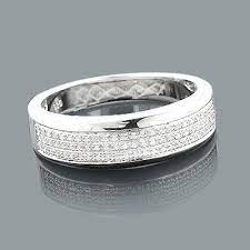 Sterling Silver Mens Wedding Rings Men Diamond Ring Sterling Silver Wedding Band Mens Wedding Rings