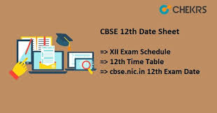 Cbse 12th Date Sheet 2019 Released Exam Will Held In February March 12th Exam Exam Exam Schedule