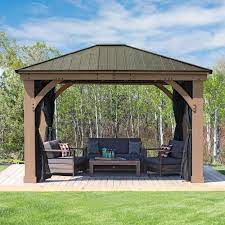 Yardistry Gazebo Mosquito Mesh Kit In 2021 Pergola Pergola Patio Patio