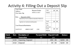 For example, cash and checks go in different sections, and getting cash back from your deposit requires an additional step. Requirements For Opening A Checking Account Ppt Download