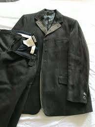 MICHEL AXEL BROWN HERRINGBONE SUIT made in FRANCE