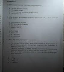 .most important financial responsibilities, the university has developed administrative accountability reports which are completed annually by administrators with appropriate attention to the principles of sound internal control such as segregation of duties and proper authorizations and approvals. Solved Multiple Choice Cial The Are 1 Who Issues Interna Chegg Com