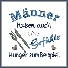 Stickdatei Spruch Manner Haben Auch Gefuhle Rock Queen