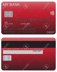 About td bank red bank. Front And Back Of Red Debit Card Design With Detail Isolated On A White Background Royalty Free Cliparts Vectors And Stock Illustration Image 46204397
