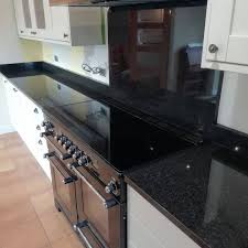 china polished black galaxy granite