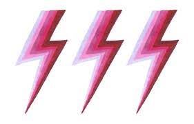 Lightning Bolts Berry Mini Art Print By E Keener Without Stand 3 X 4 Lightning Bolt Art Mini Art Art Prints