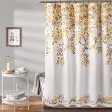 Light Yellow Shower Curtain Wayfair Yellow shower curtains mischievous minions series shower curtains bath curtain polyester waterproof bathroom curtain. mascher floral single shower curtain
