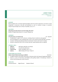 Computer Engineering Graduate Cv Ctgoodjobs Powered By Career Times