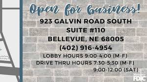 The downtown bellevue center is proud to be serving bellevue. Westside State Bank Bellevue 923 Galvin Rd S Suite 110 Bellevue Ne 68005 Usa