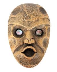 Indigenous Mask with Abalone Eyes sold at auction