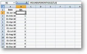 Formulas To Determine Quarters For Calendar And Fiscal Years Excel Microsoft Excel Computer Programming
