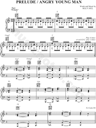 Designermode & high fashion streetwear & casualwear jetzt entdecken » Billy Joel Prelude Angry Young Man Sheet Music In G Major Transposable Download Print Sku Mn0043610