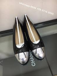 Black And Silver Shoes Ladies Chanel Shoes Woman Flats Ladies Ballerinas Black Silver Original Quality Worldwide Shipping Whatsapp 0086 158 0716 5950 Wec Women Shoes Chanel Chanel Shoes