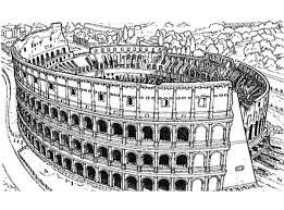 Dibujos de romanos para colorear. Worldwonders Coliseo En Las Paginas De Roma Italia Dibujos Para Colorear Y Imprimir Gratis Para Ninos